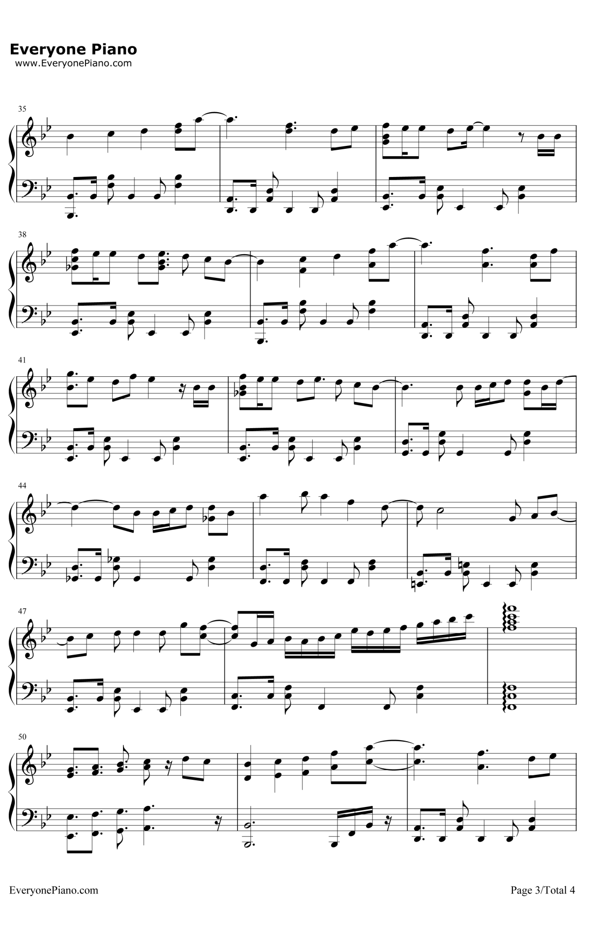 Everytime钢琴谱-ChenPunch-太阳的后裔OST3