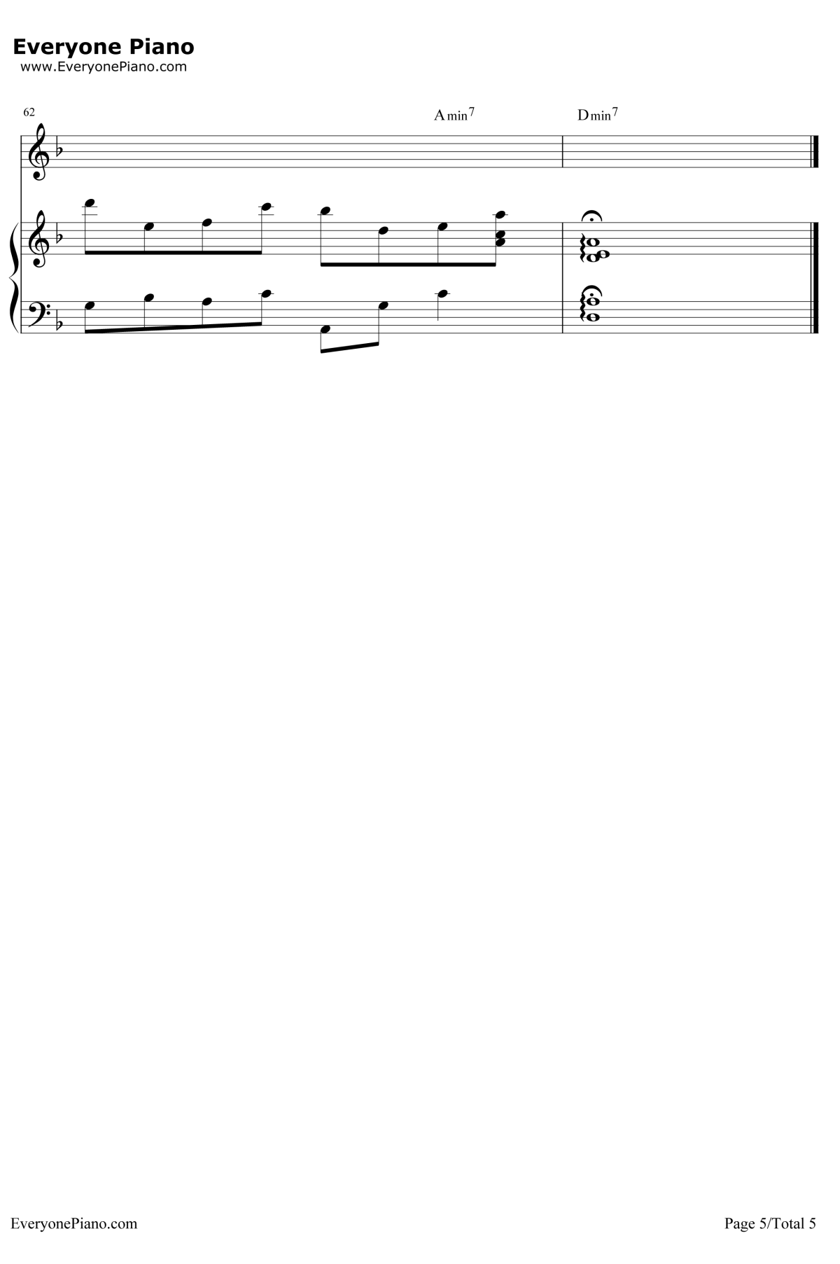 素敌だね钢琴谱-中野律纪(RIKKI)-最终幻想X主题曲5