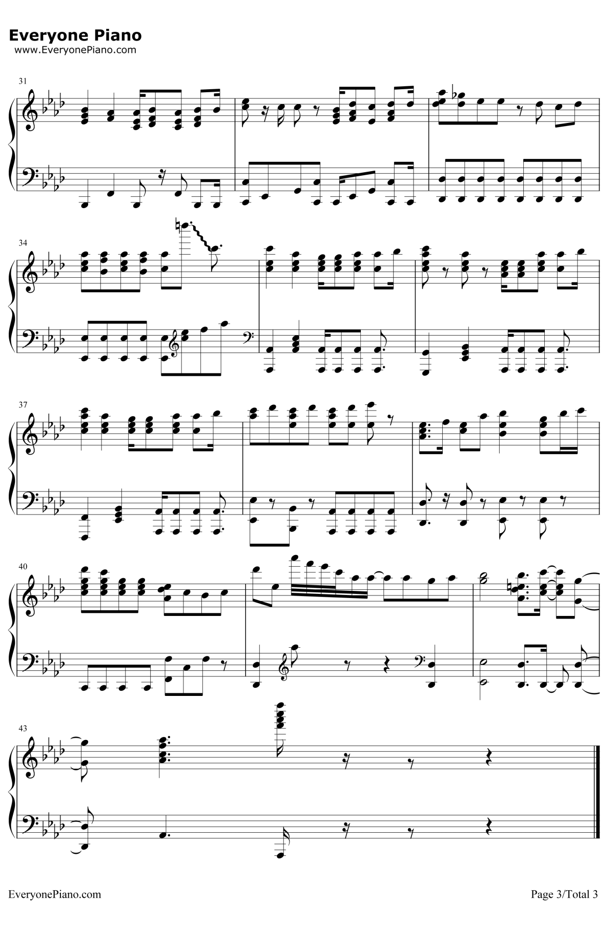 言わないけどね钢琴谱-大原ゆい子-擅长捉弄人的高木同学OP3