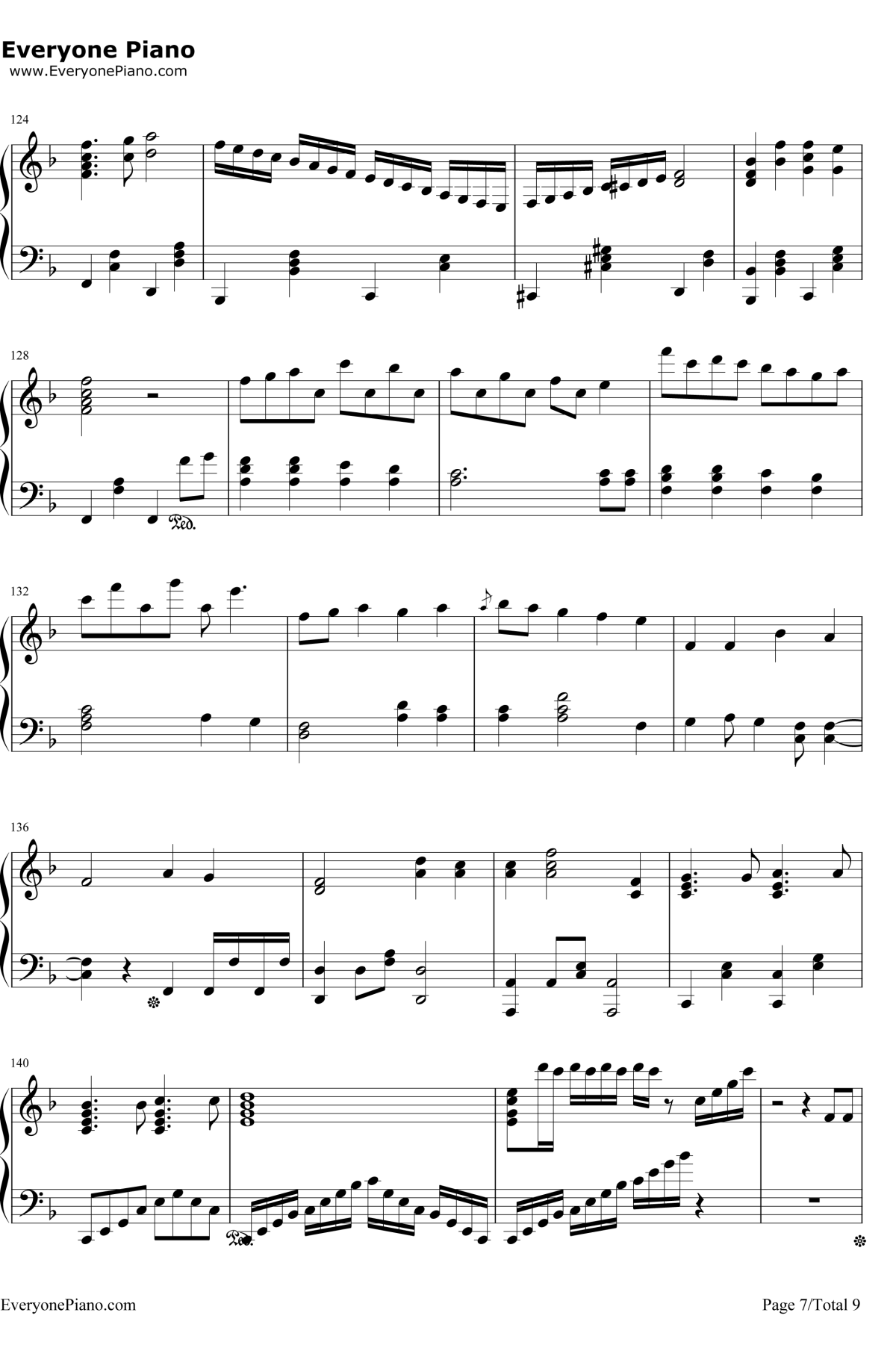 ノンファンタジー钢琴谱-LIP×LIP-无论何时我们的恋情都是10厘米OP7