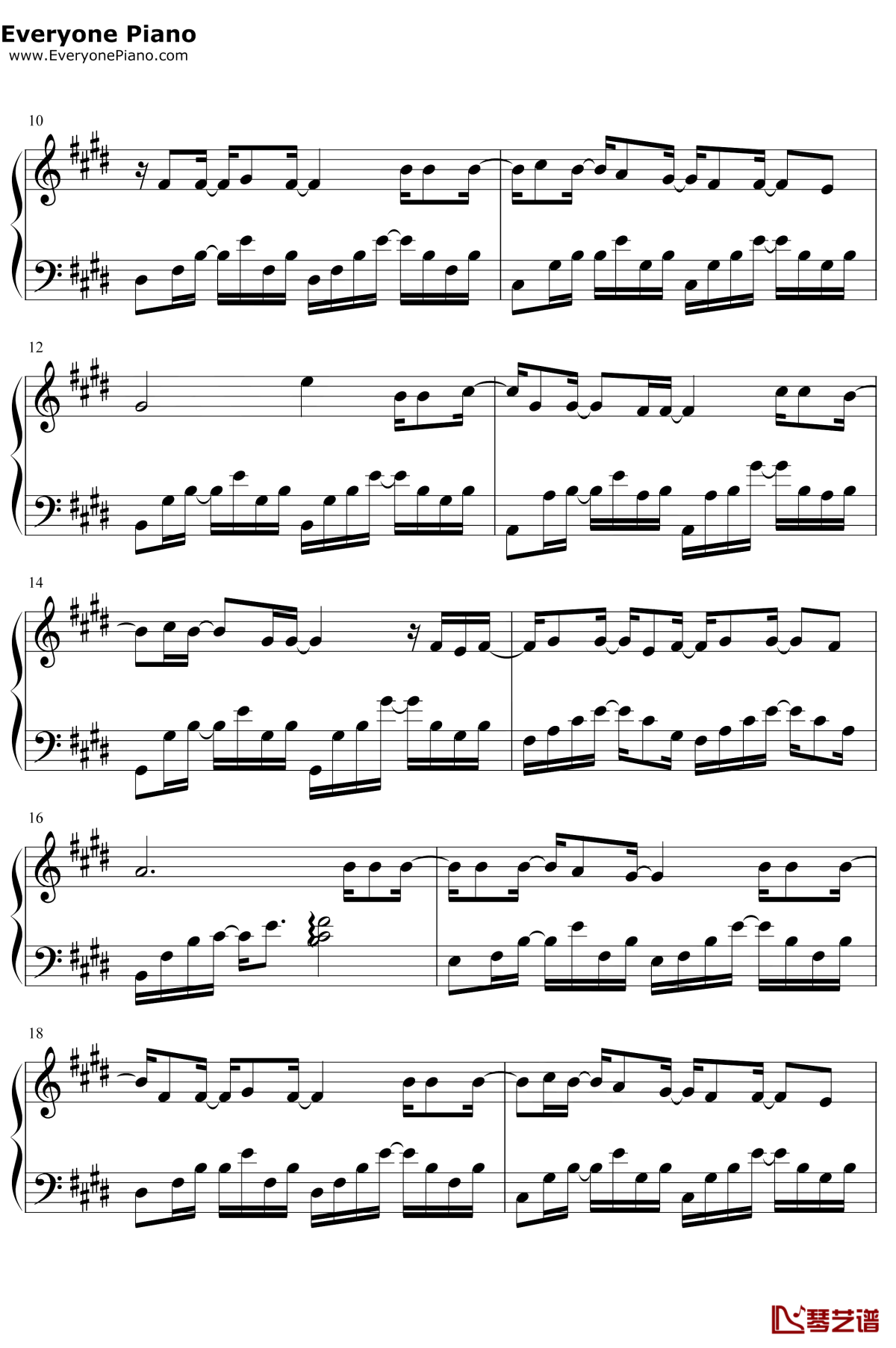 对的时间点钢琴谱-林俊杰-动人旋律谱写时间与生命的感动2