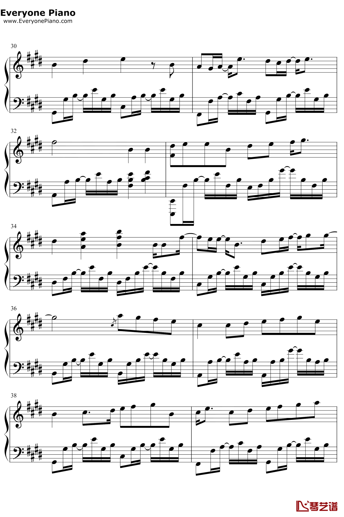 对的时间点钢琴谱-林俊杰-动人旋律谱写时间与生命的感动4