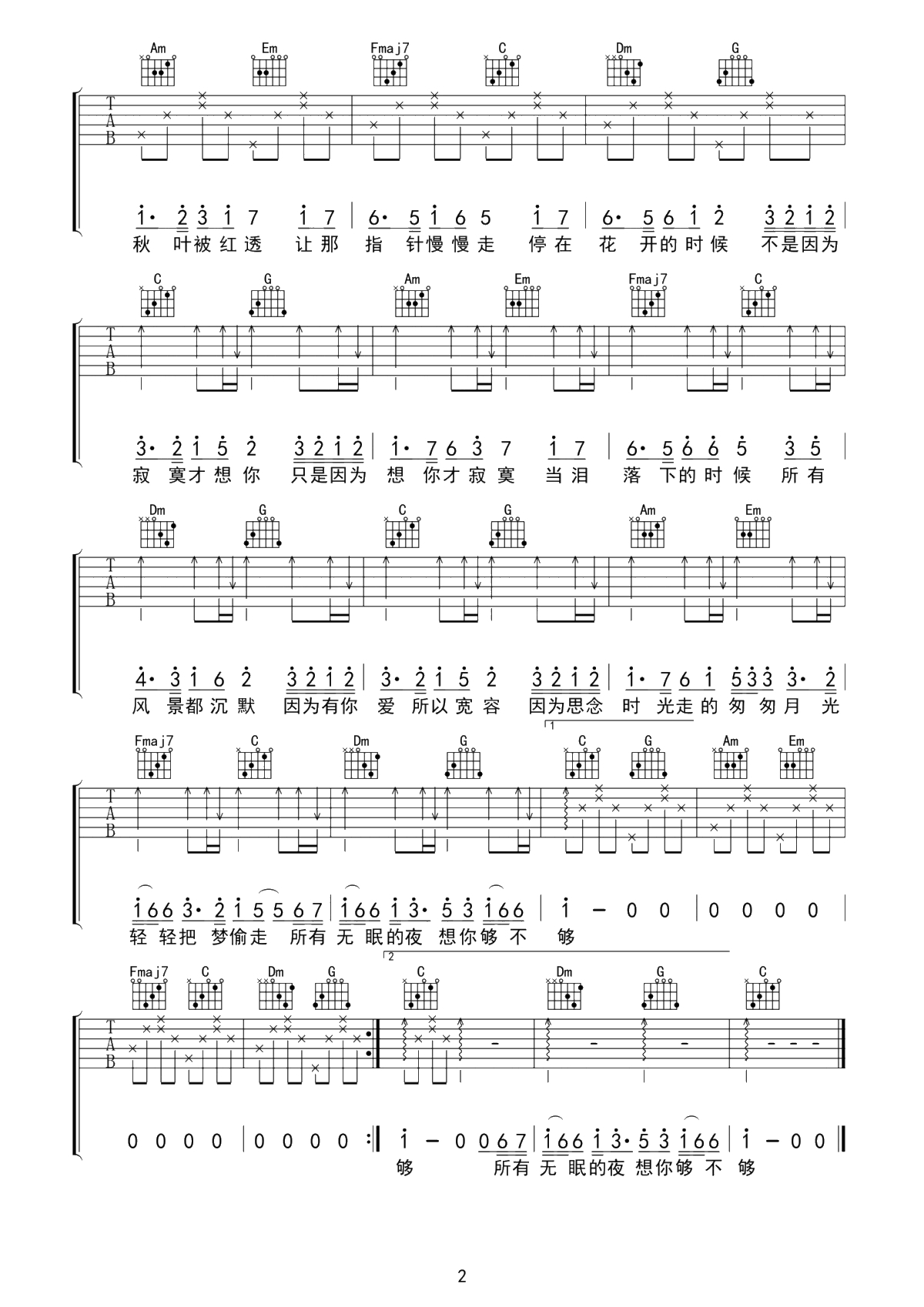 被这个世界骗到想结婚吉他谱-TRY2