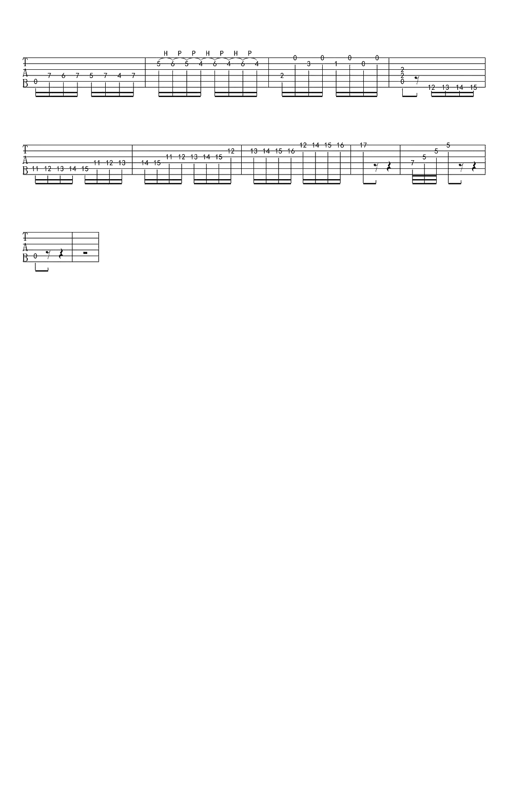 野蜂飞舞吉他谱-尼古拉·里姆斯基-科萨科夫-炫技名曲4