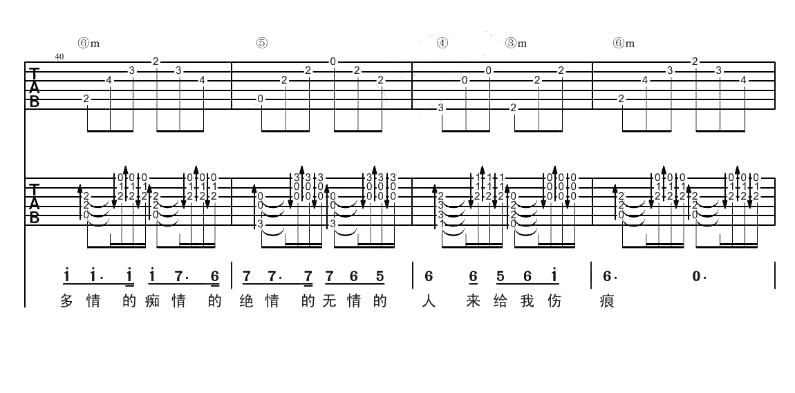 单身情歌吉他谱(双吉他版编配)-林志炫-高清8