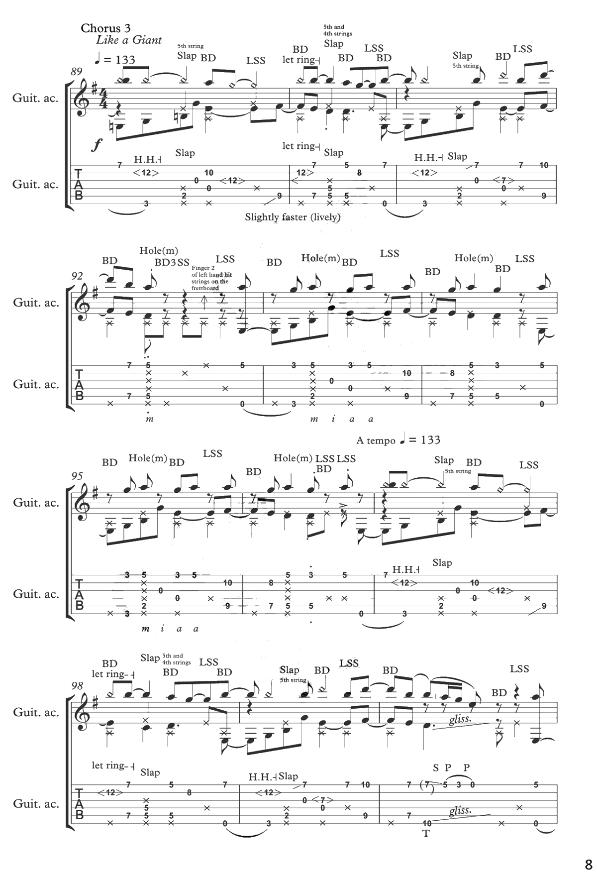 Beat It指弹谱-Miguel Rivera版-Beat It指弹吉他独奏谱8