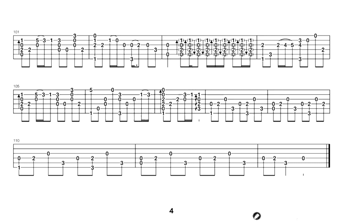 打上花火指弹吉他谱-米津玄师/DAOKO-吉他独奏谱4