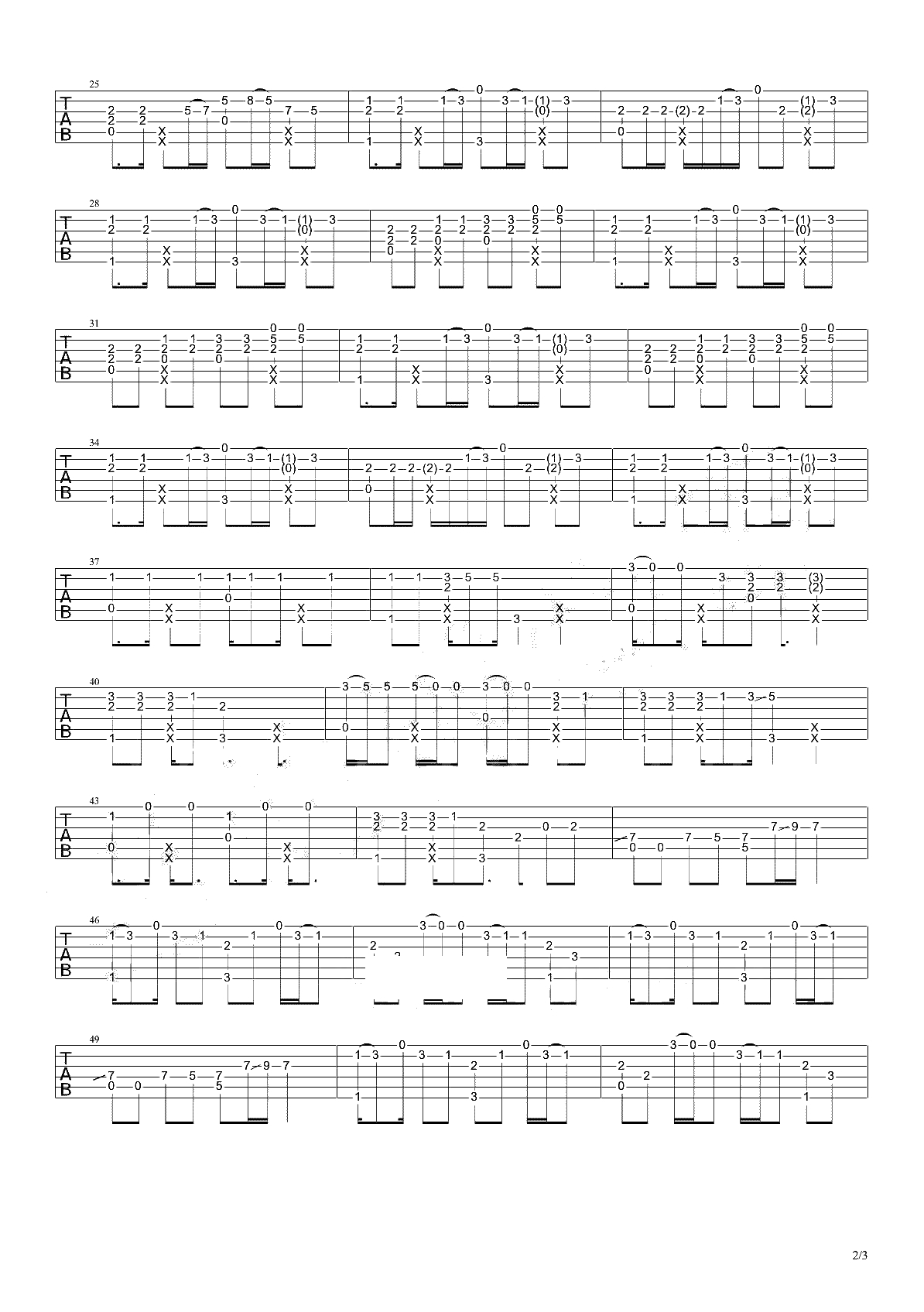 Shape Of You指弹谱-Ed Sheeran-Mattias Krantz指弹吉他谱2