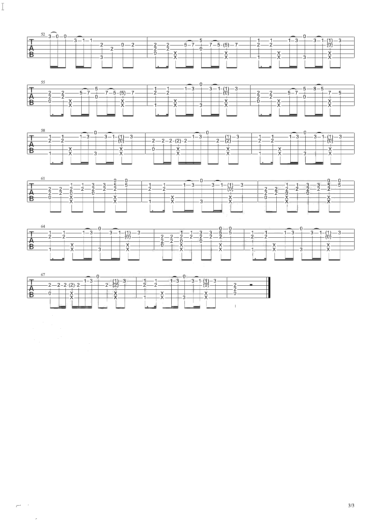 Shape Of You指弹谱-Ed Sheeran-Mattias Krantz指弹吉他谱3