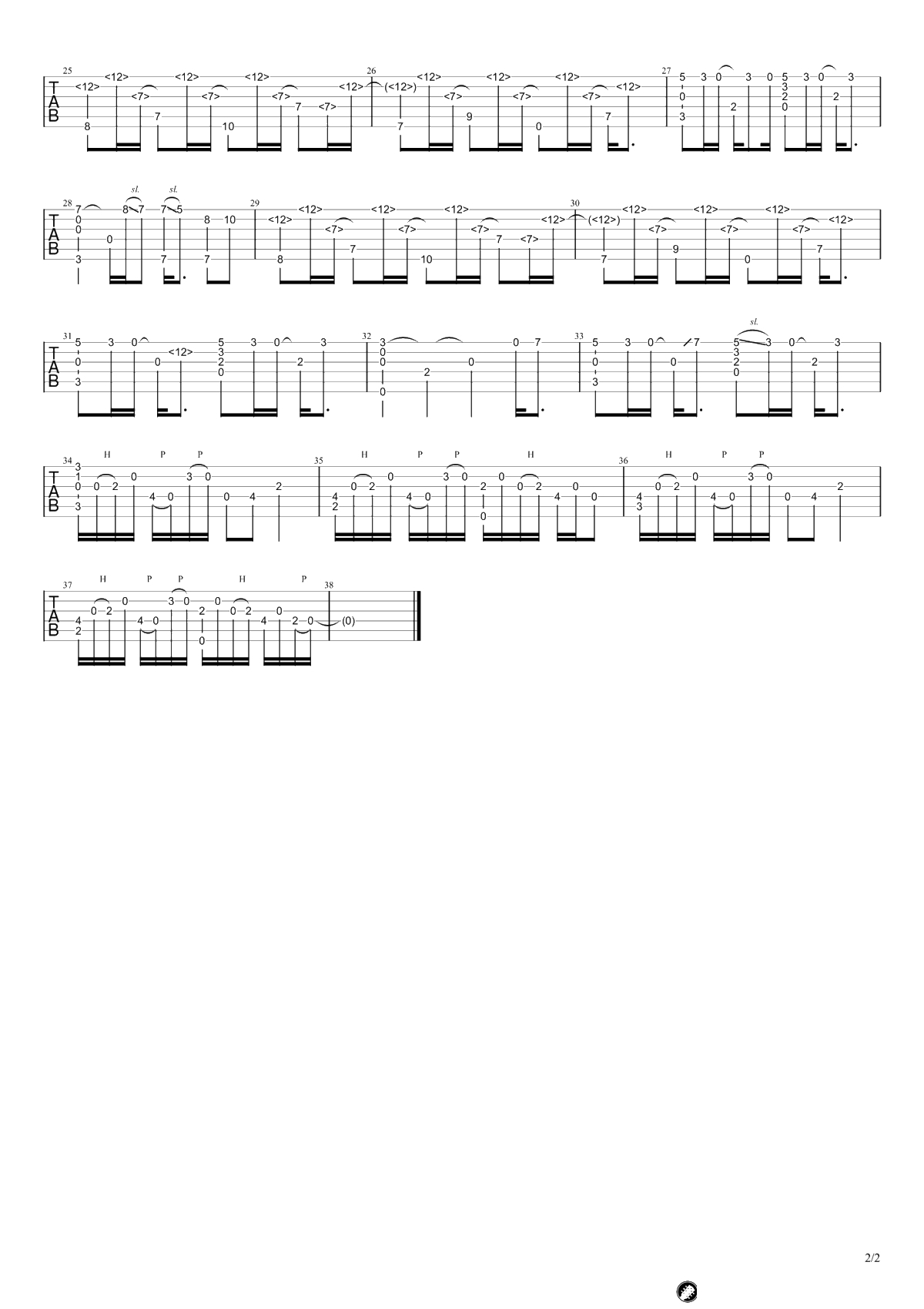 起风了指弹谱-买辣椒也用券《起风了》吉他独奏谱-指弹2