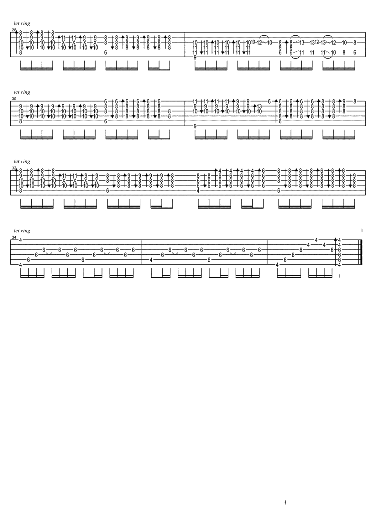 My heart will go on吉他谱指弹版-泰坦尼克号主题曲《我心永恒》3