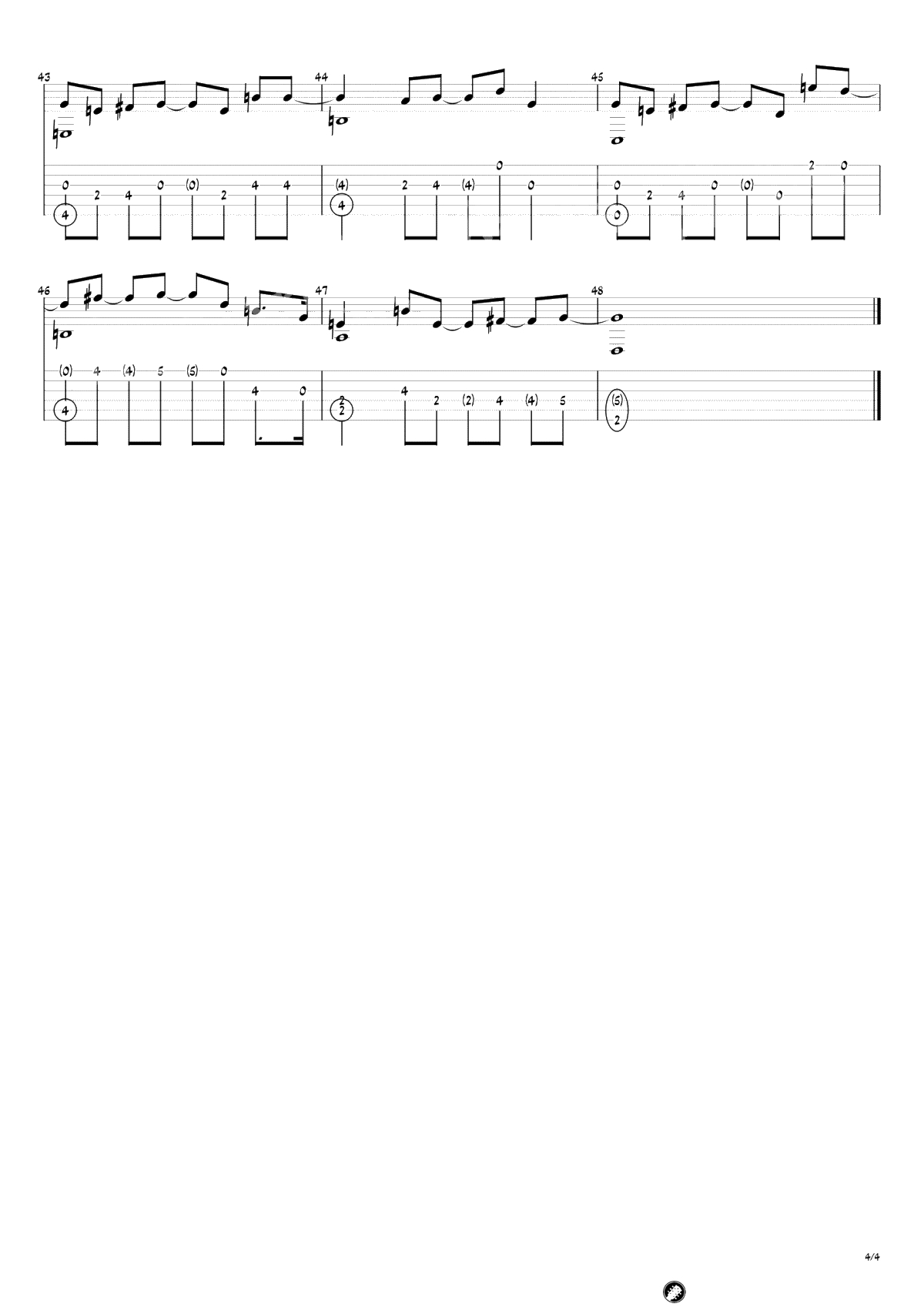 体面指弹谱-于文文《体面》吉他指弹-讲解-4