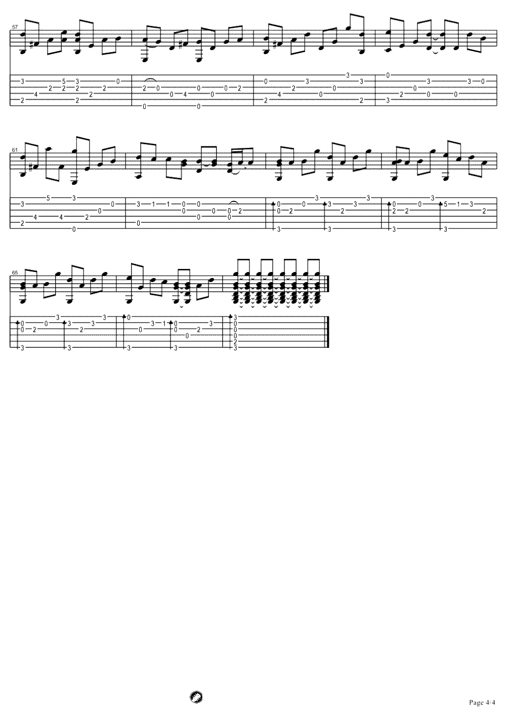 好可惜指弹吉他谱-庄心妍《好可惜》吉他独奏谱4