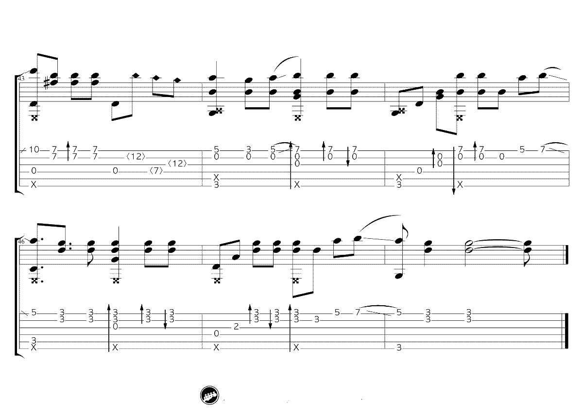 未闻花名指弹吉他谱-Eddie van der Meer-指弹独奏4