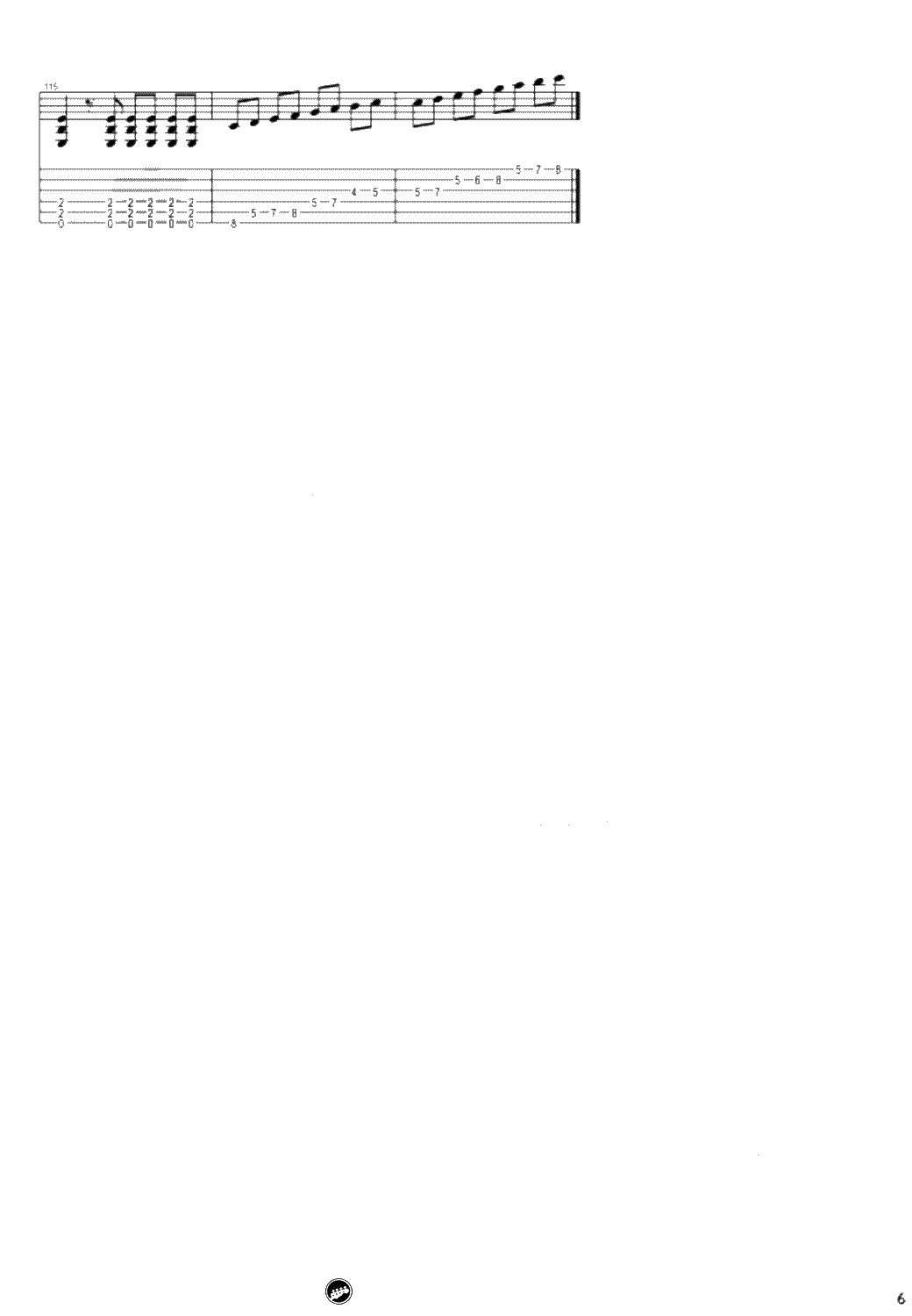 丁建国写的歌吉他谱-路默依《缝纫机乐队》插曲-电吉他编配6