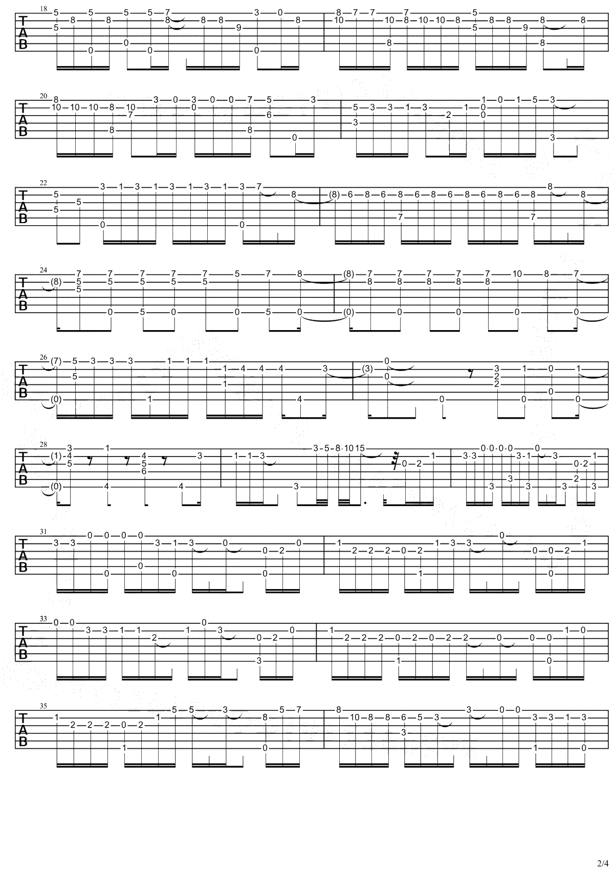 钟无艳指弹谱-谢安琪《钟无艳》吉他独奏谱-高清2
