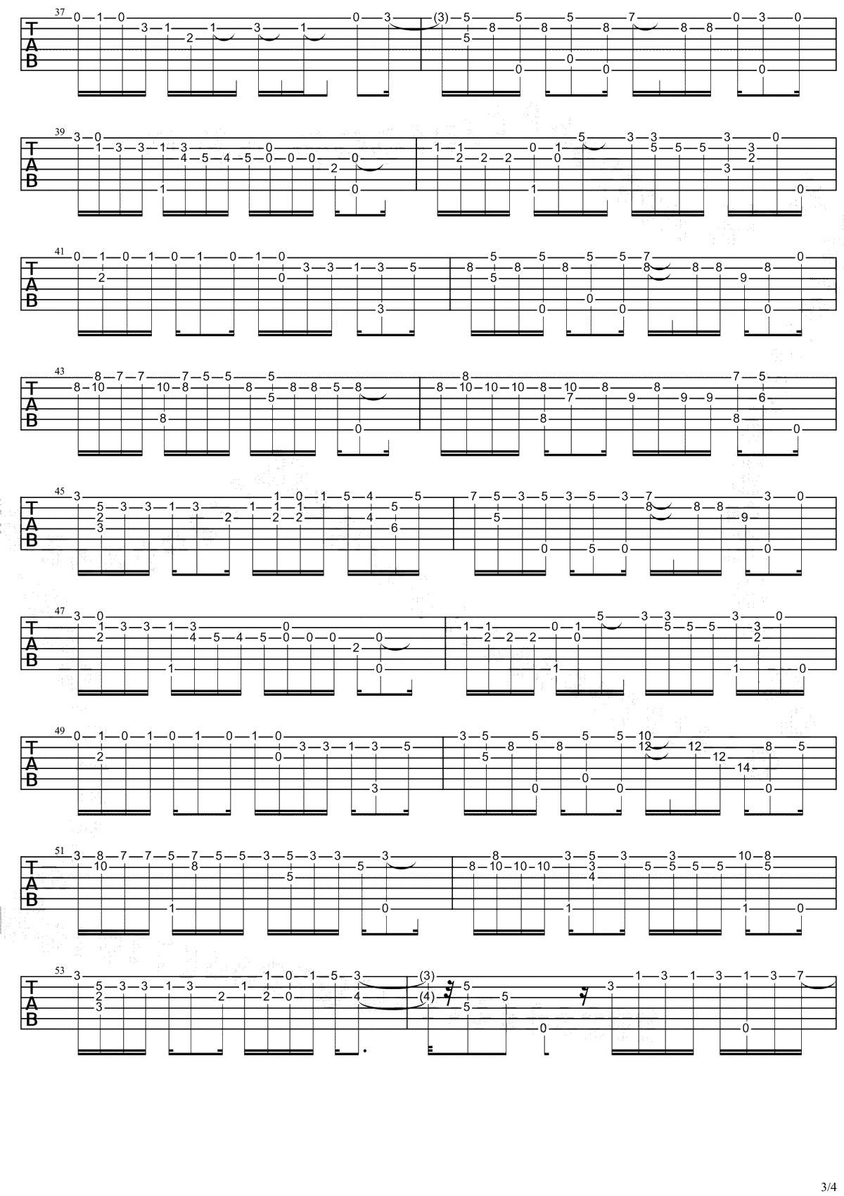 钟无艳指弹谱-谢安琪《钟无艳》吉他独奏谱-高清3