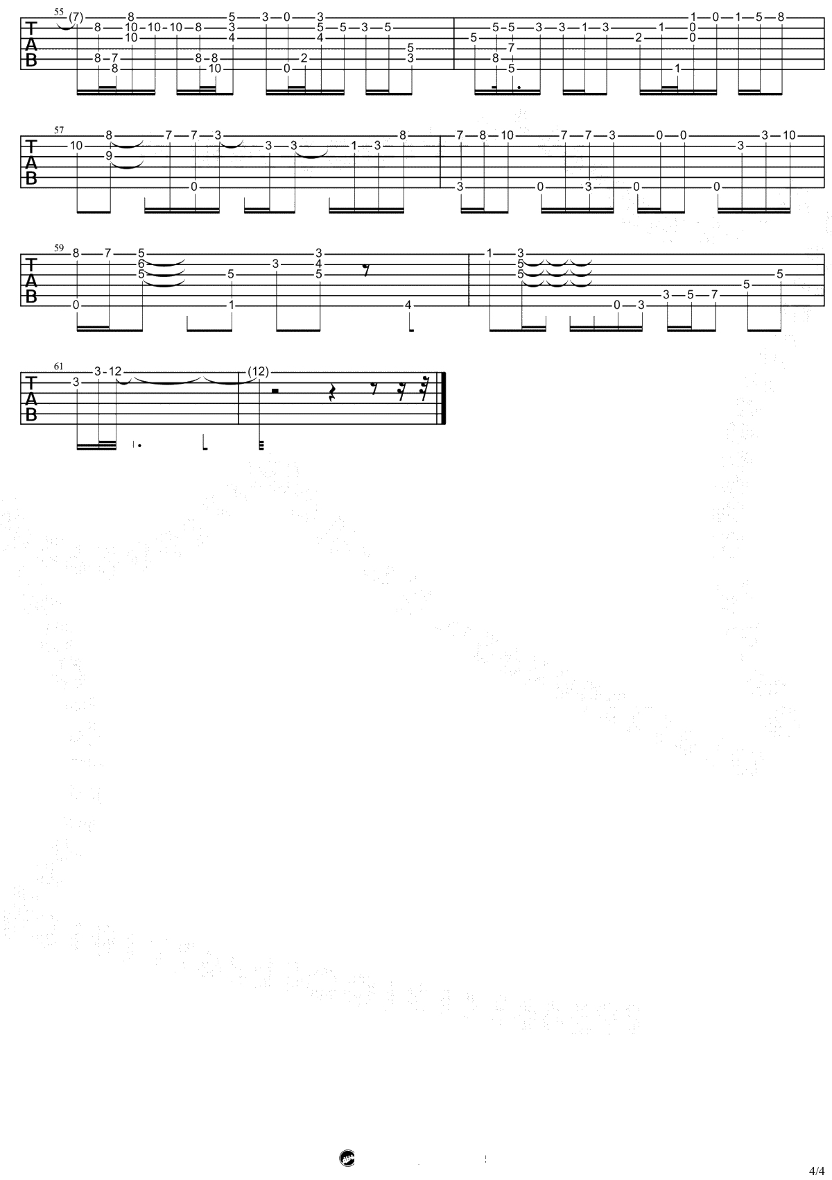 钟无艳指弹谱-谢安琪《钟无艳》吉他独奏谱-高清4