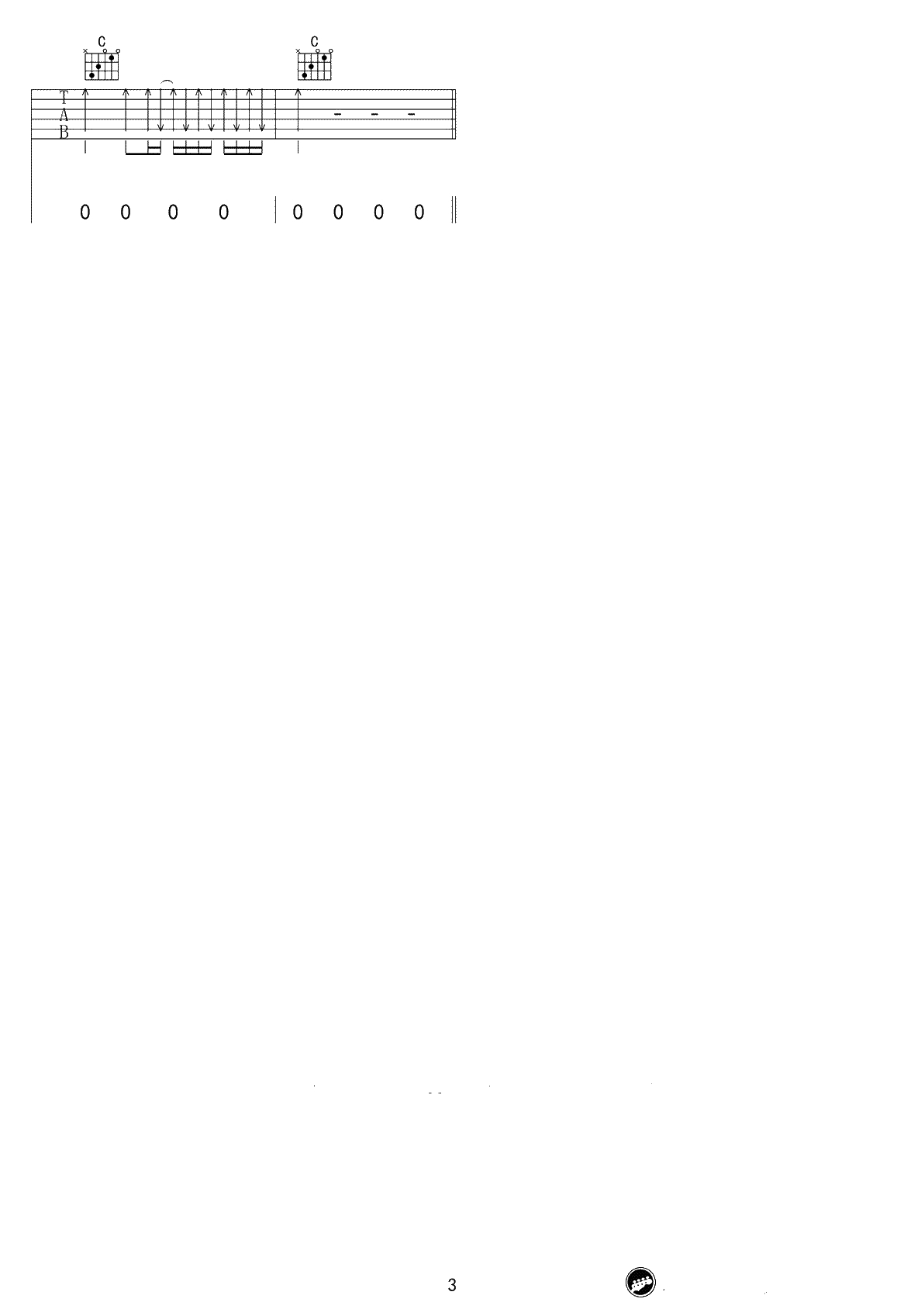 老男孩吉他谱-筷子兄弟-C调标准版-吉他弹唱3