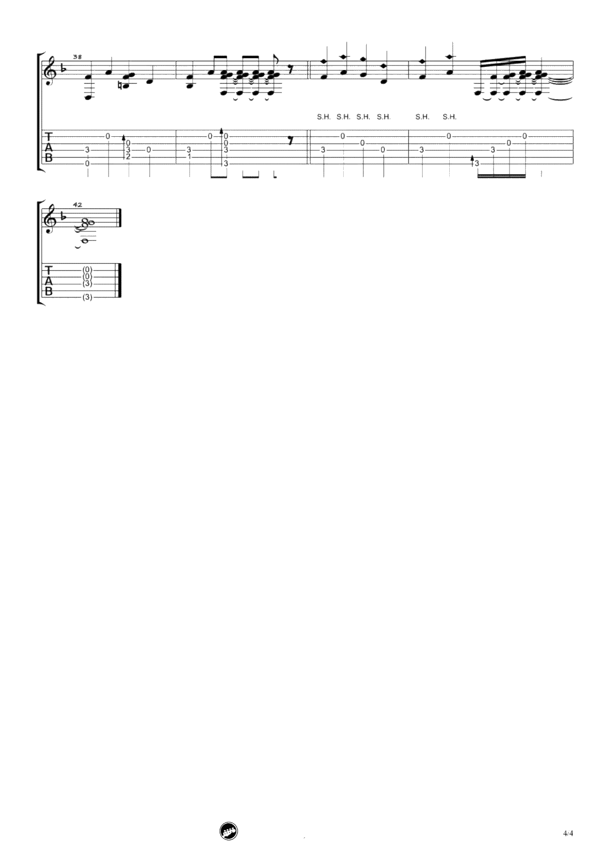 Yesterday指弹吉他谱-Laurence Juber版本-4