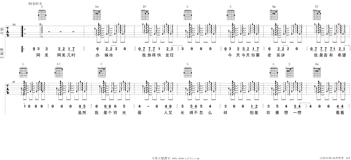 迟到+阿美阿美+雨中即景吉他谱-刘文正-串烧联唱-4