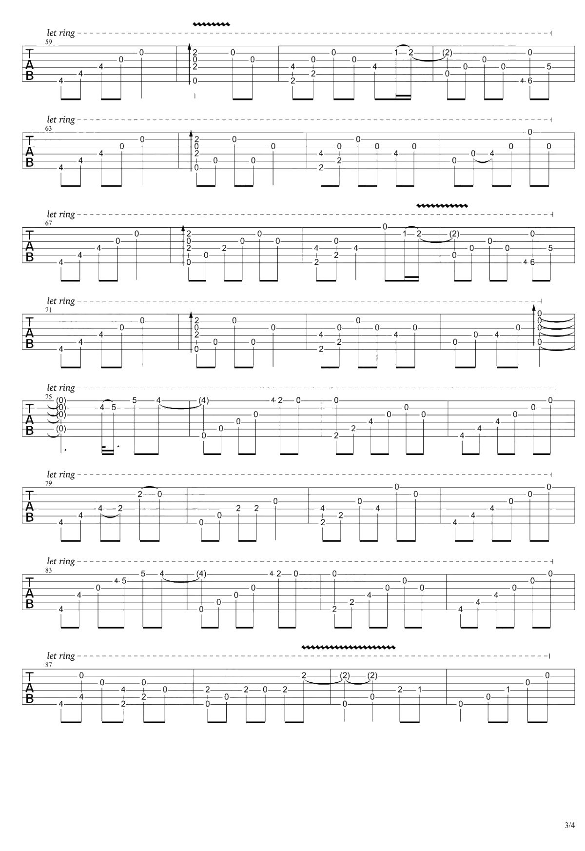 愿樱指弹谱-原版六线谱-GIN《愿樱》超详细3