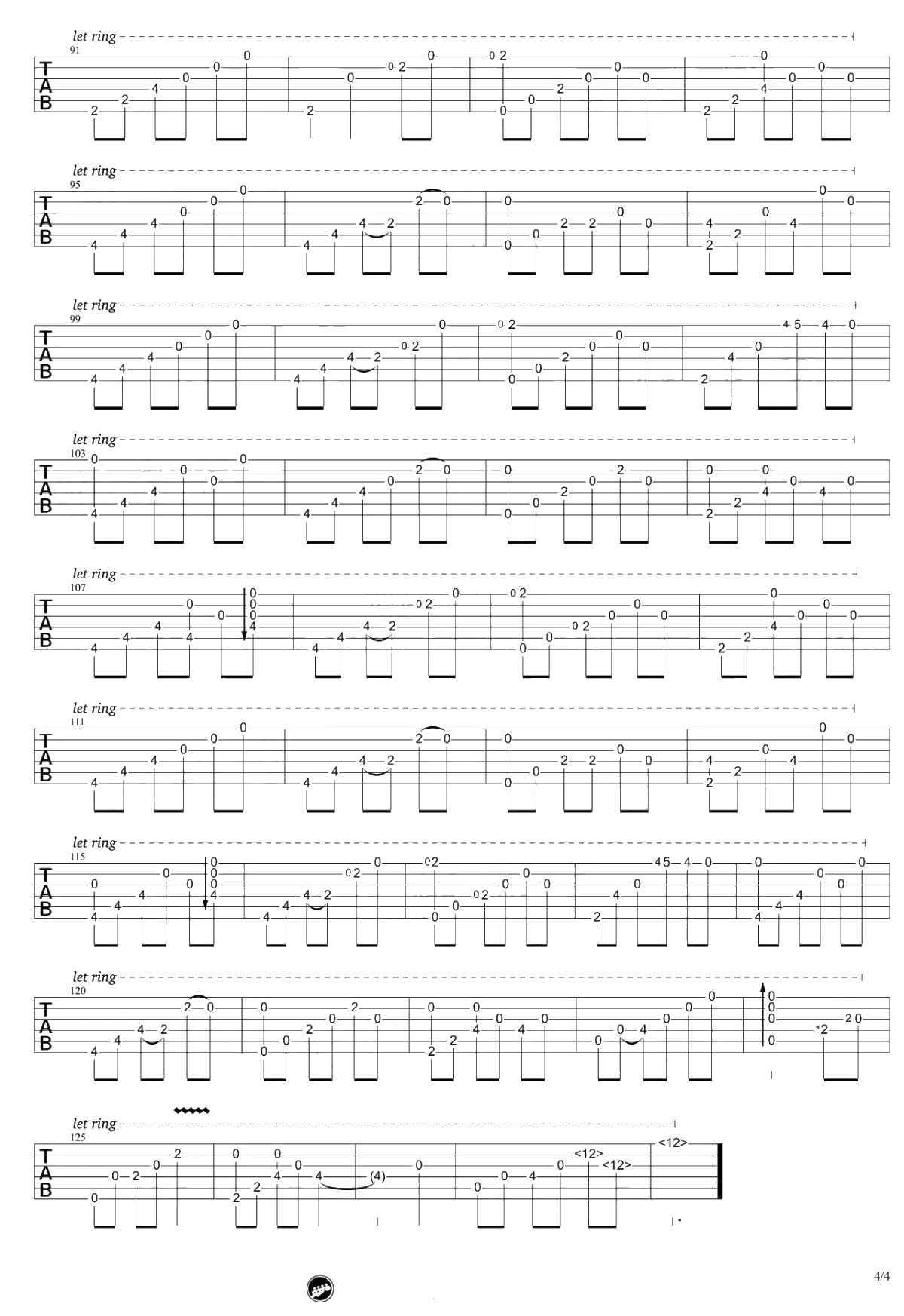 愿樱指弹谱-原版六线谱-GIN《愿樱》超详细4