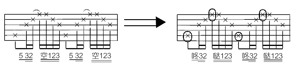 演员吉他谱 薛之谦 吉他-特色打板-弹唱谱1
