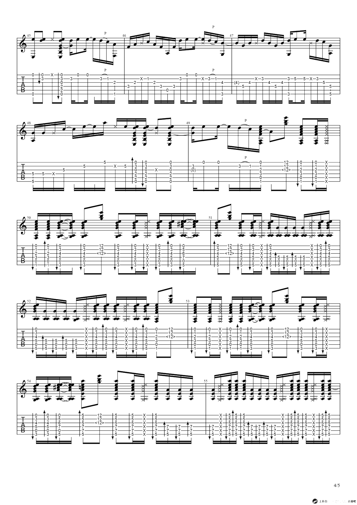 We don't talk anymore指弹谱-Charlie Puth-吉他独奏4