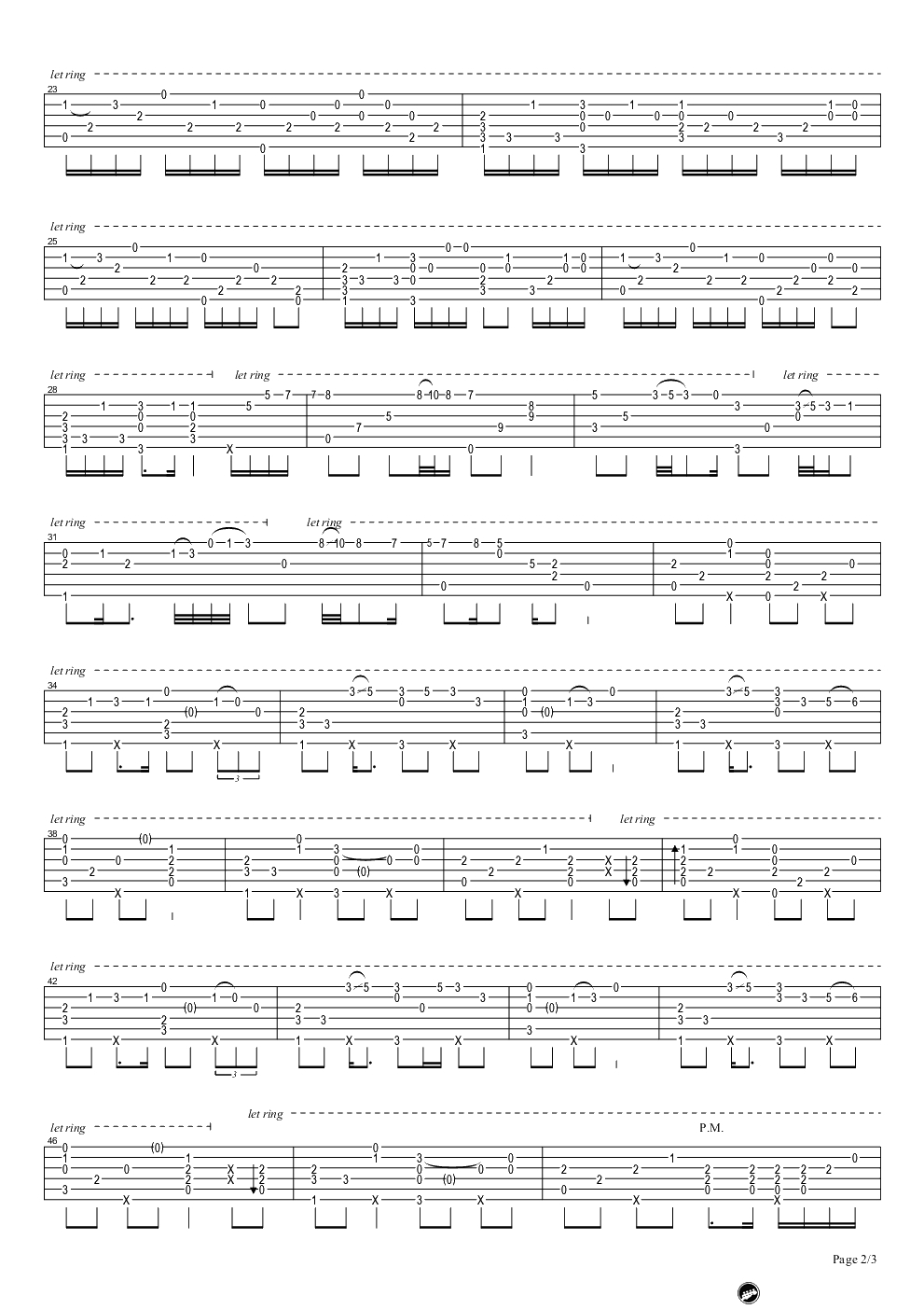 美丽的神话指弹谱-潇潇指弹吉他-电影《神话》主题曲2
