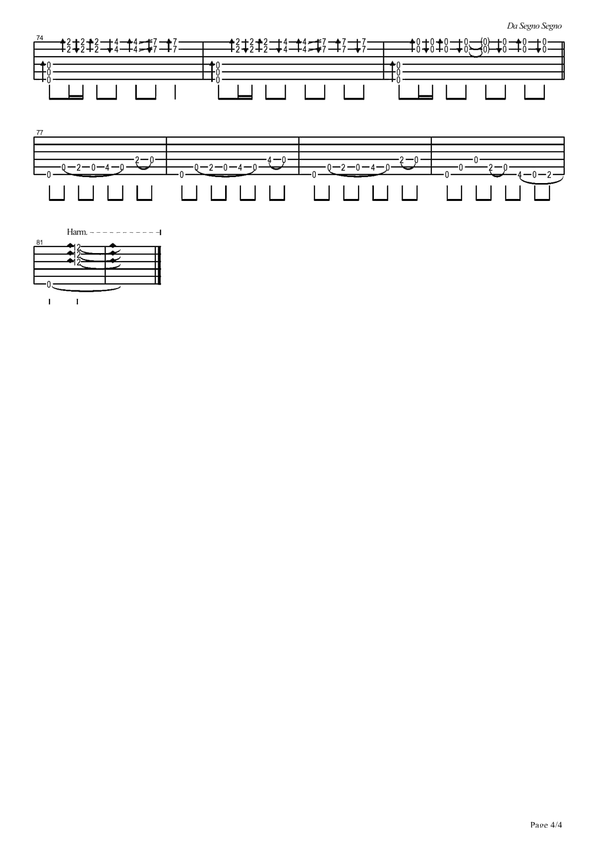 风之国度指弹谱-黄家伟指弹吉他谱-独奏谱4