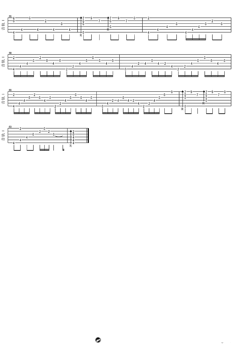 大鱼海棠指弹谱-周深《大鱼》吉他独奏谱-莫博策指弹改编版3