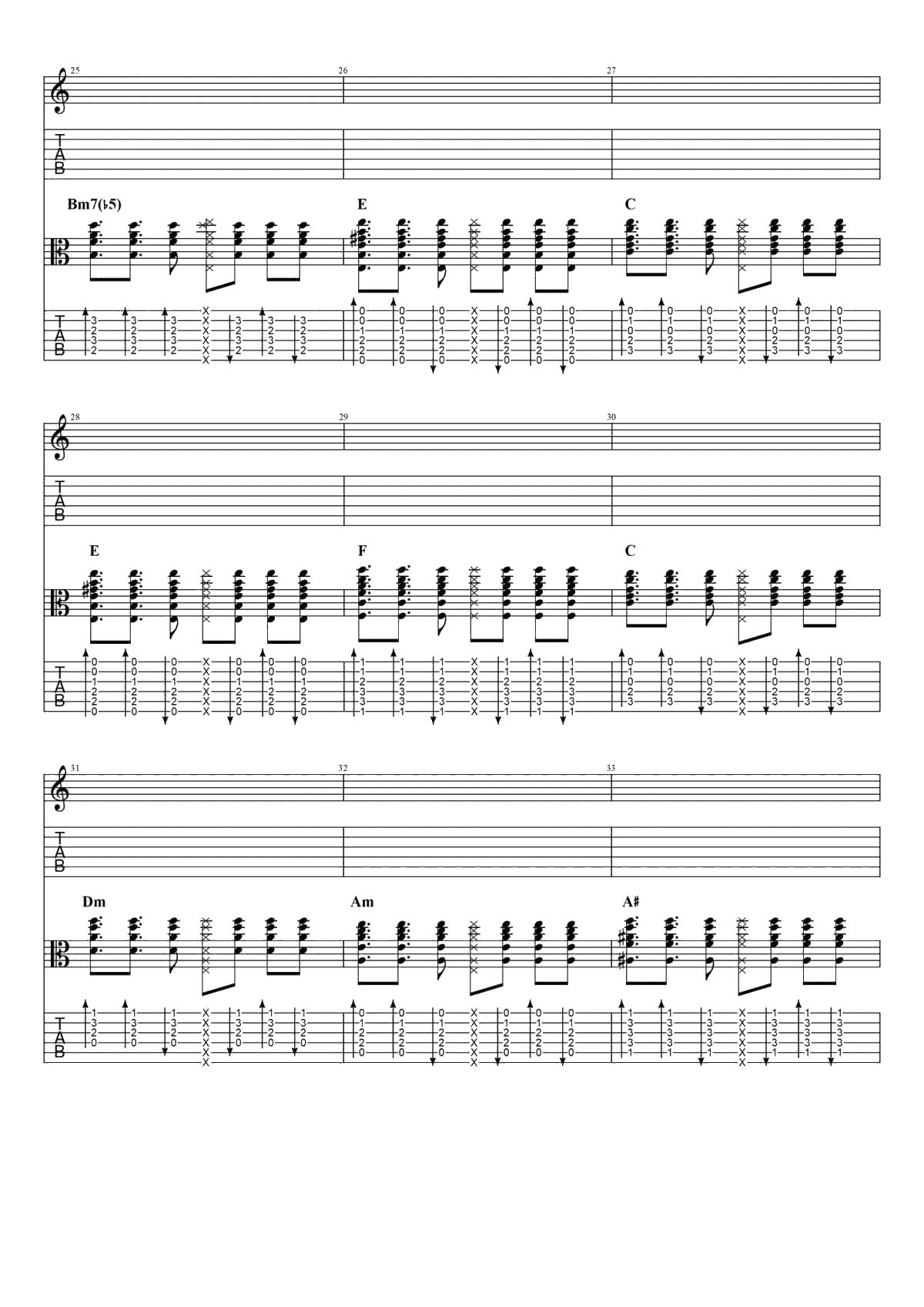 沙漠骆驼吉他谱-原版六线谱-展展与罗罗-完整4