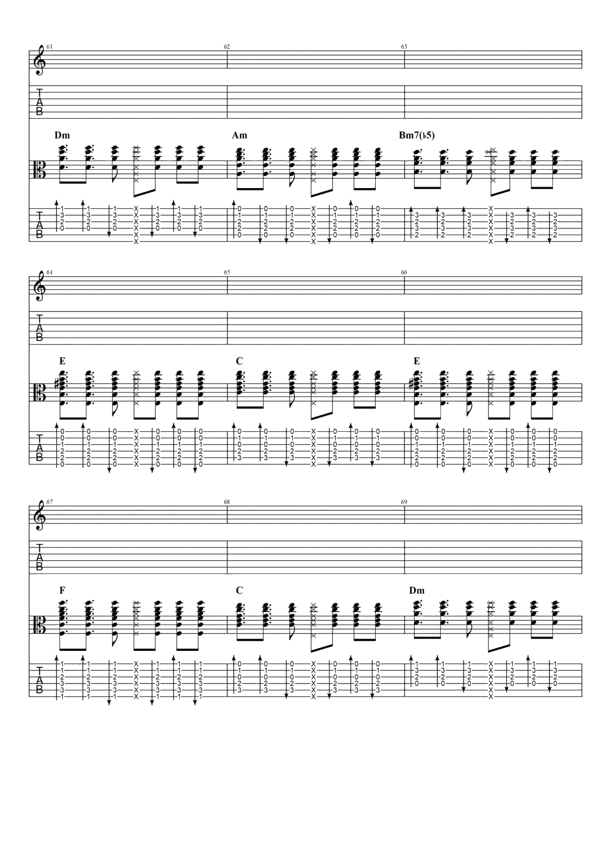 沙漠骆驼吉他谱-原版六线谱-展展与罗罗-完整8