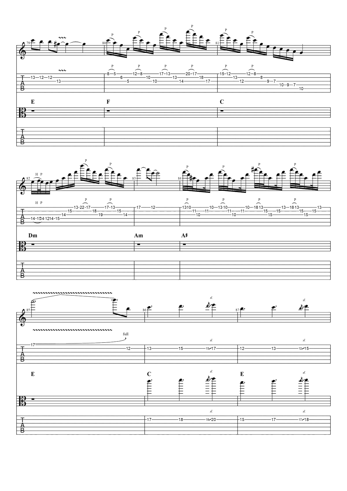 沙漠骆驼吉他谱-原版六线谱-展展与罗罗-完整10