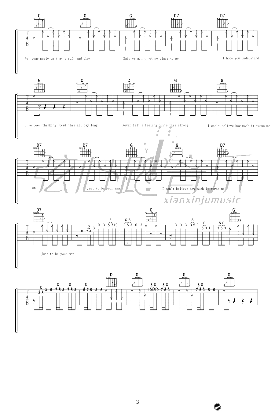 Your Man吉他谱-Josh Turner-弹唱谱六线谱-乡村歌曲3