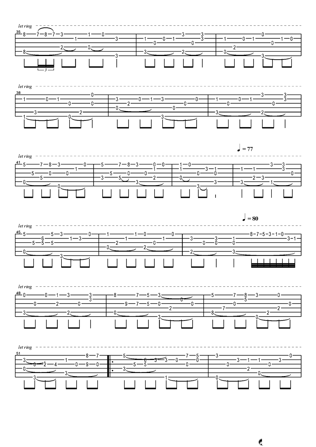 《知足》指弹谱-五月天吉他独奏谱-3