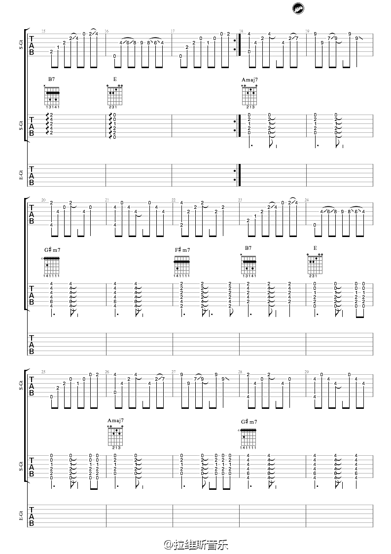 《失之城》吉他谱-尧十三指弹谱完整编配2