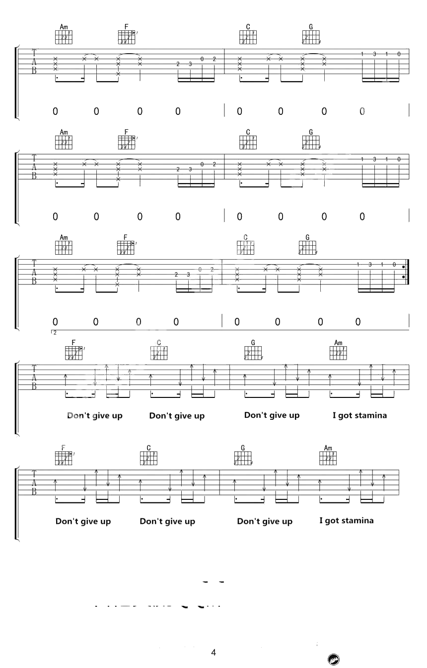 The Greatest吉他谱-Sia-C调弹唱谱-4