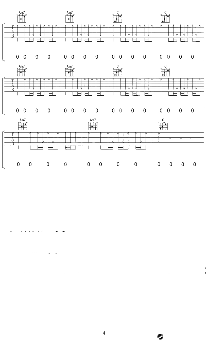 《不说》吉他谱-不说六线谱-李荣浩-电影《路过》主题曲4