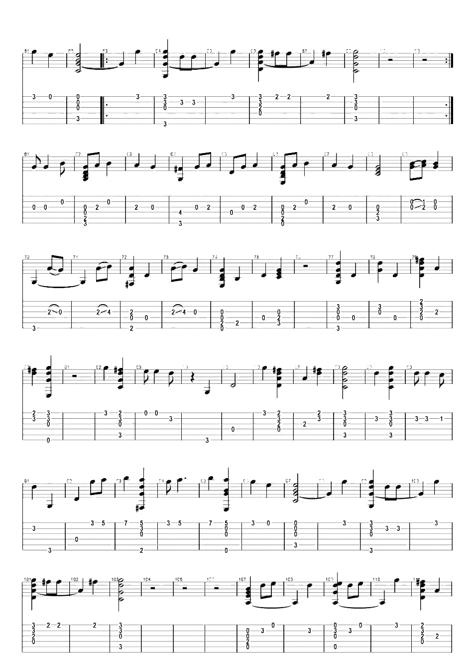 Always吉他谱指弹版-尹美莱-韩剧《太阳的后裔》主题曲2