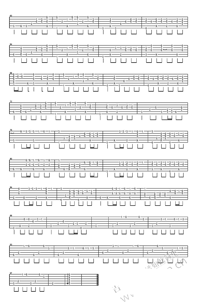 薛之谦《演员》指弹谱-演员吉他独奏谱3