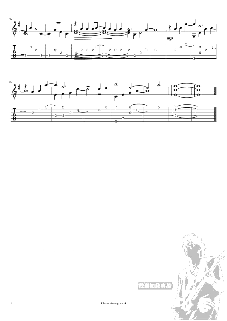 还好有你吉他谱-品冠-指弹版独奏曲谱()2