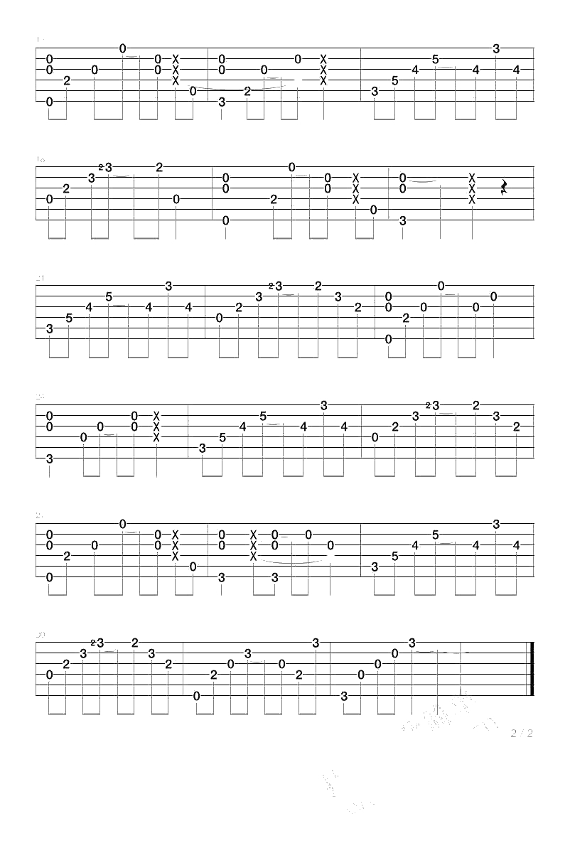 Lies吉他谱-Big Bang-Lies(谎言)六线谱-韩女翻唱版本2