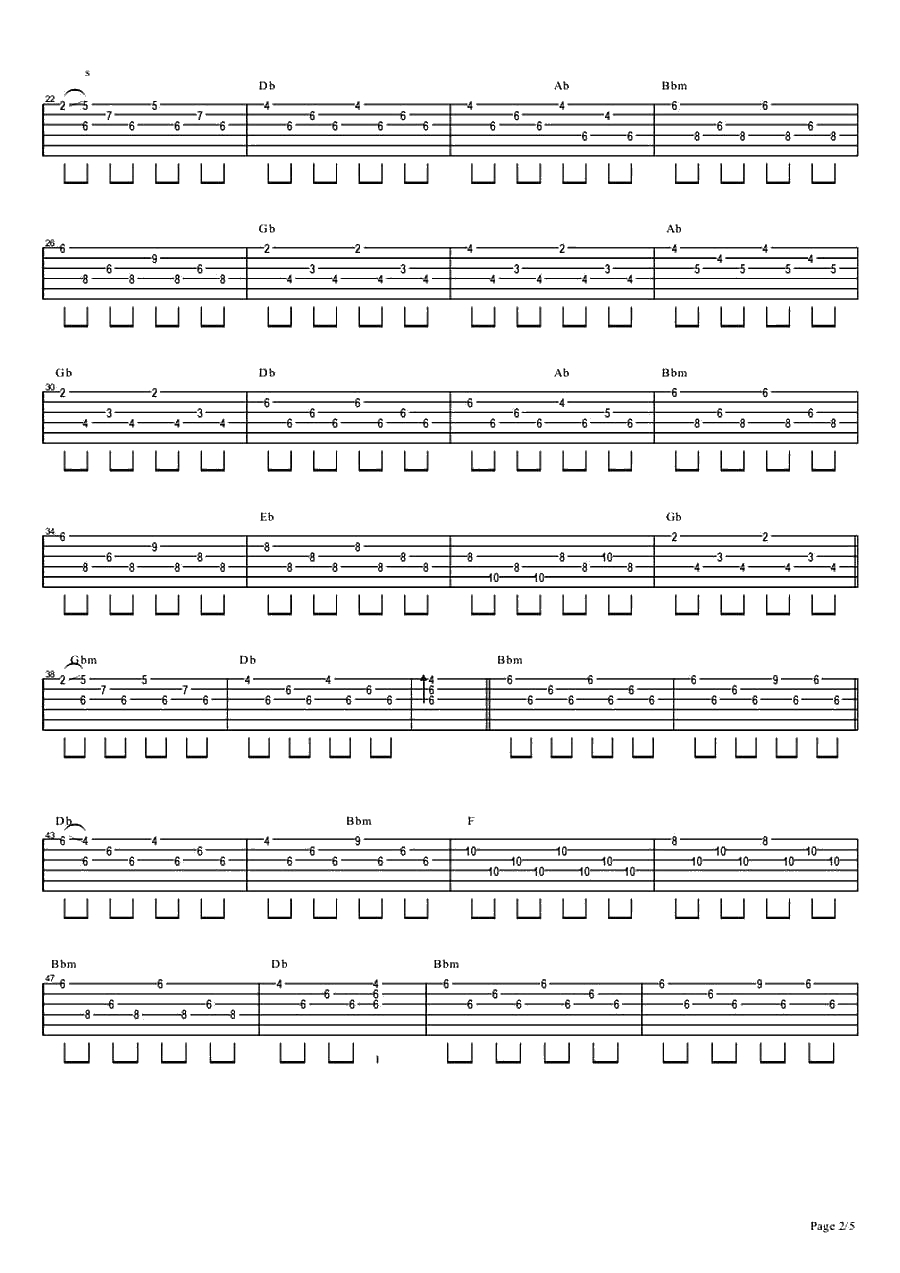 if you吉他谱-bigbang If You六线谱(完整版编配)2