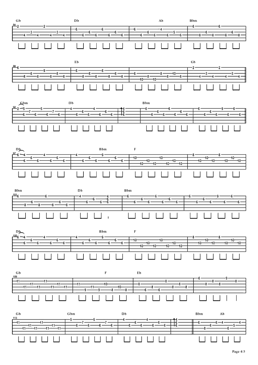 if you吉他谱-bigbang If You六线谱(完整版编配)4