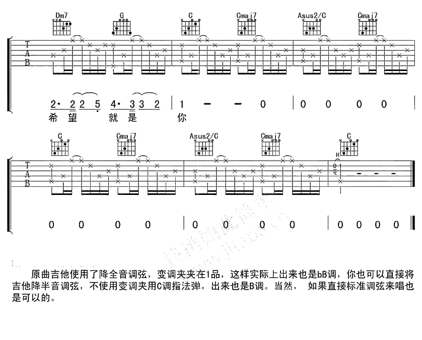 老师的话吉他谱 陈绮贞  弹唱3