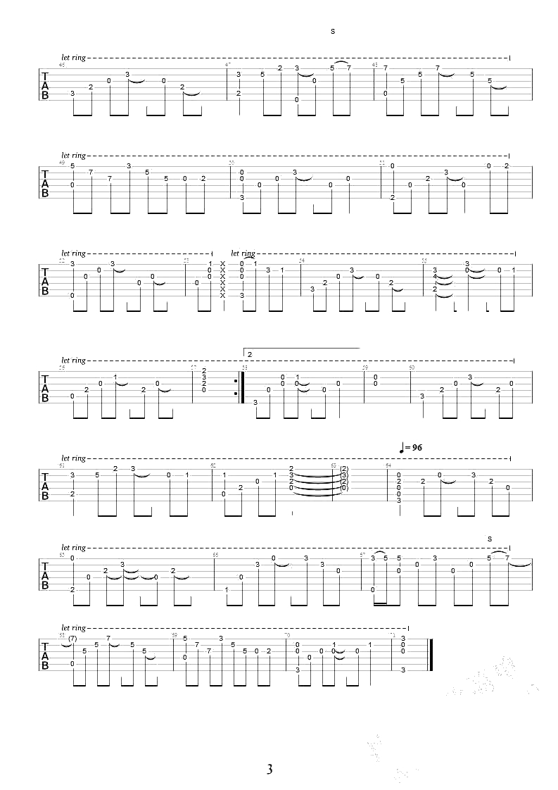 遗憾吉他谱 许美静 吉他弹唱3