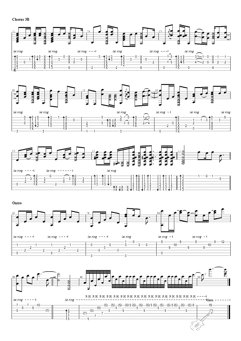 可惜没如果指弹吉他谱 林俊杰 吉他独奏谱6