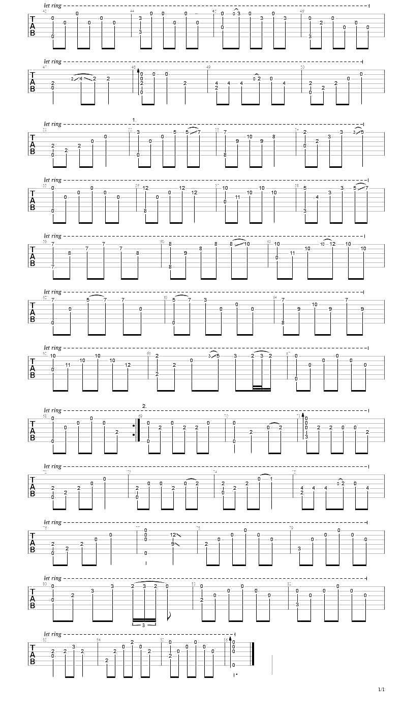 丁香花吉他指弹谱 唐磊 丁香花独奏曲()2